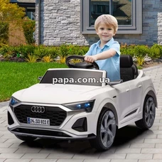 Детский электромобиль Audi M 5899 EBLR-1 белый, мягкое сиденье фото 14