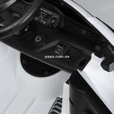 Детский электромобиль Audi M 5899 EBLR-1 белый, мягкое сиденье фото 11