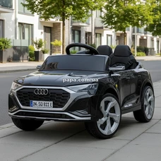 Детский электромобиль Audi M 5899 EBLR-2 черный, мягкое сиденье