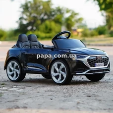 Детский электромобиль Audi M 5899 EBLR-2 черный, мягкое сиденье фото 21