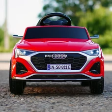 Детский электромобиль Audi M 5899 EBLR-3 красный, мягкое сиденье фото 14