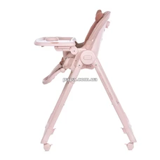 Стульчик для кормления El Camino Crystal ME 1037 Bear Pink розовый, с колесиками фото 37