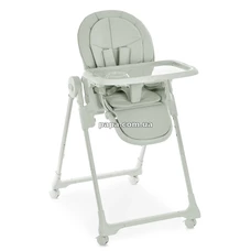 Стульчик для кормления El Camino Crystal ME 1037 Nude Green, с колесиками, зеленый нюд