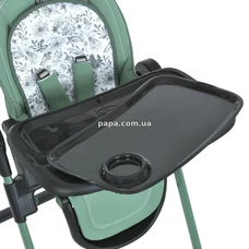 Стульчик для кормления El Camino Crystal ME 1037 Nude Green, с колесиками, зеленый нюд фото 63