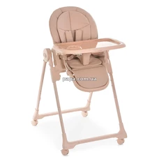 Стульчик для кормления El Camino Crystal ME 1037 Nude Pink, с колесиками, розовый нюд