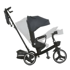 Трехколесный велосипед El Camino Vector ME 1162-1 Dark Gray с ручкой, поворотное сиденье, графитовый фото 37