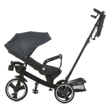 Трехколесный велосипед El Camino Vector ME 1162-1 Dark Gray с ручкой, поворотное сиденье, графитовый фото 41