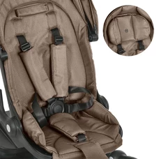 Трехколесный велосипед El Camino Vector ME 1162-1 Beige Praline с ручкой, поворотное сиденье, бежевый фото 53