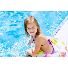 Intex 57195, детский надувной бассейн, 227 х 221 х 137 см., с навесом от солнца фото 14