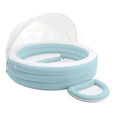 Intex 57195, детский надувной бассейн, 227 х 221 х 137 см., с навесом от солнца фото 37