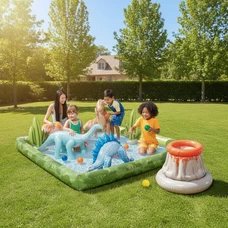 Intex 56132, надувной игровой центр, 202 х 201 х 36 см., Парк юрского периода