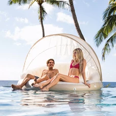 Intex 58292, надувной матрас, 199 х 150 х 190 см., с навесом