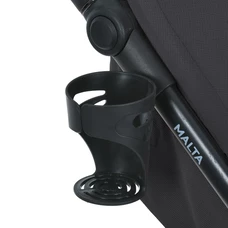 Прогулочная коляска El Camino Malta ME 1182 Black Onyx, регулируемая ручка, черная фото 18