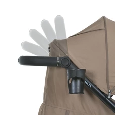 Прогулочная коляска El Camino Malta ME 1182 Coffee Beige, регулируемая ручка, бежевая фото 22