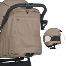 Прогулочная коляска El Camino Malta ME 1182 Coffee Beige, регулируемая ручка, бежевая фото 28