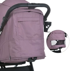 Прогулочная коляска El Camino Malta ME 1182 Frost Orchid, регулируемая ручка, розовая фото 53