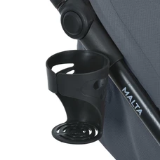 Прогулочная коляска El Camino Malta ME 1182 Iron Gray, регулируемая ручка, серая фото 31