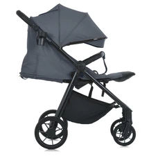 Прогулочная коляска El Camino Malta ME 1182 Iron Gray, регулируемая ручка, серая фото 41