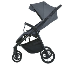 Прогулочная коляска El Camino Malta ME 1182 Iron Gray, регулируемая ручка, серая фото 54