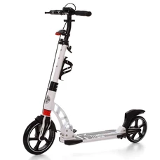 Самокат для взрослых SR 2-014-W белый, фара, амортизатор