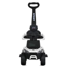 Детская каталка - толокар Bambi M 5764 EL-1 белая, родительская ручка фото 14