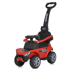 Детская каталка - толокар Bambi M 5764 EL-3 красная, родительская ручка