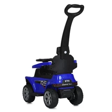 Детская каталка - толокар Bambi M 5764 EL-4 синяя, родительская ручка фото 21