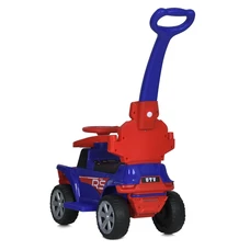 Детская каталка - толокар Bambi M 5764 EL-4-3 красно-синяя, родительская ручка фото 21