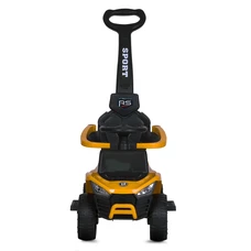 Каталка - толокар Bambi M 5764 EL-6 желтая, родительская ручка фото 14