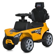 Каталка - толокар Bambi M 5764 EL-6 желтая, родительская ручка фото 41