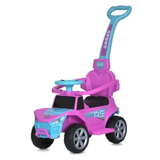 Каталка - толокар Bambi M 5764 EL-8 розовая, родительская ручка