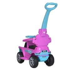 Каталка - толокар Bambi M 5764 EL-8 розовая, родительская ручка фото 21