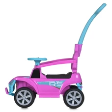 Каталка - толокар Bambi M 5764 EL-8 розовая, родительская ручка фото 37