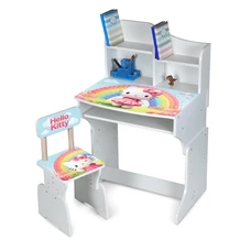 Детская парта M 904-11, высота регулируется, со стульчиком, Хелло Китти