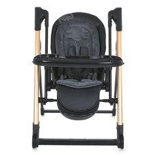 Стульчик-качели El Camino Debut ME 1102 Posh Black, пульт управления, черный фото 14