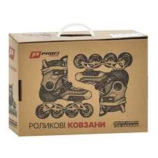 Детские ролики A 4157-L-W Prof1 раздвижные, размер 39-42, белые фото 41