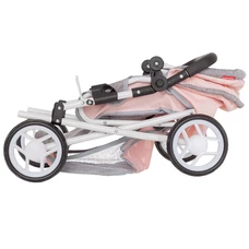 Коляска для куклы Carrello Unico 9346 Pink розовая, с сумочкой фото 54