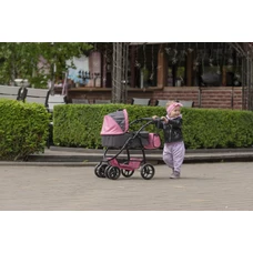 Коляска для ляльки 2 в 1 Carrello Avanti 9662 Red червона, з сумочкою фото 16