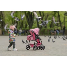 Коляска для ляльки 2 в 1 Carrello Avanti 9662 Red червона, з сумочкою фото 71