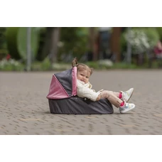 Коляска для ляльки 2 в 1 Carrello Avanti 9662 Pink розовая, з сумочкою фото 11