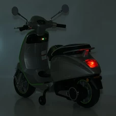 Детский мотоцикл M 6288 EL-11-5 скутер Vespa, серо-зеленый, мягкое сиденье фото 71