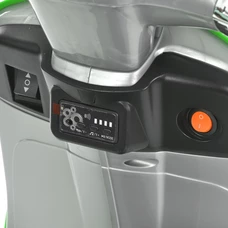 Детский мотоцикл M 6288 EL-11-5 скутер Vespa, серо-зеленый, мягкое сиденье фото 92