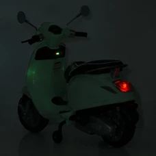 Детский мотоцикл M 6288 EL-15 скутер Vespa, бирюзовый, мягкое сиденье фото 92