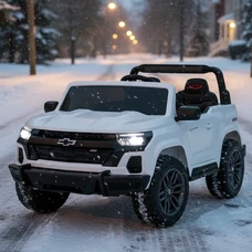 Двухместный детский электромобиль M 6290 EBLR-1 (24V) Chevrolet, 4 мотора, белый
