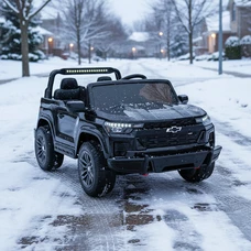 Двухместный детский электромобиль M 6290 EBLR-2 (24V) Chevrolet, 4 мотора, черный фото 14