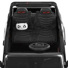 Двухместный детский электромобиль M 6290 EBLR-2 (24V) Chevrolet, 4 мотора, черный фото 18