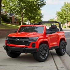 Двухместный детский электромобиль M 6290 EBLR-3 (24V) Chevrolet, 4 мотора, красный фото 14