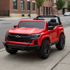 Двухместный детский электромобиль M 6290 EBLR-3 (24V) Chevrolet, 4 мотора, красный фото 21