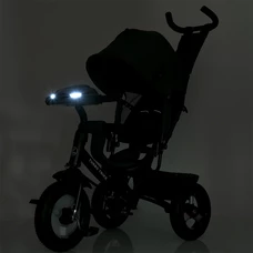 Трехколесный велосипед Turbo Trike MT 1006-2 с ручкой, свет, музыка, пульт, графитовый фото 37