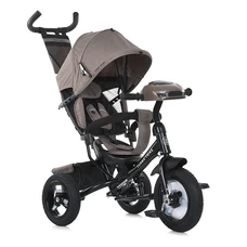 Трехколесный велосипед Turbo Trike MT 1006-5 с ручкой, свет, музыка, пульт, коричнево-серый